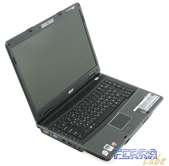 Acer Extensa 5630G: внешний вид в открытом состоянии